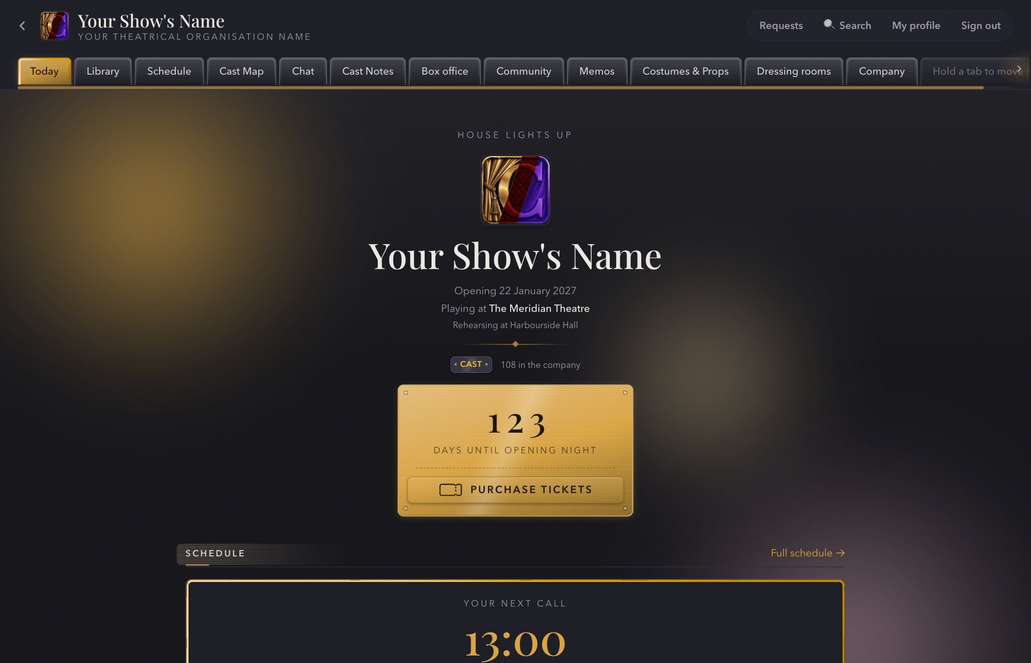 Today — the show’s front door on a laptop